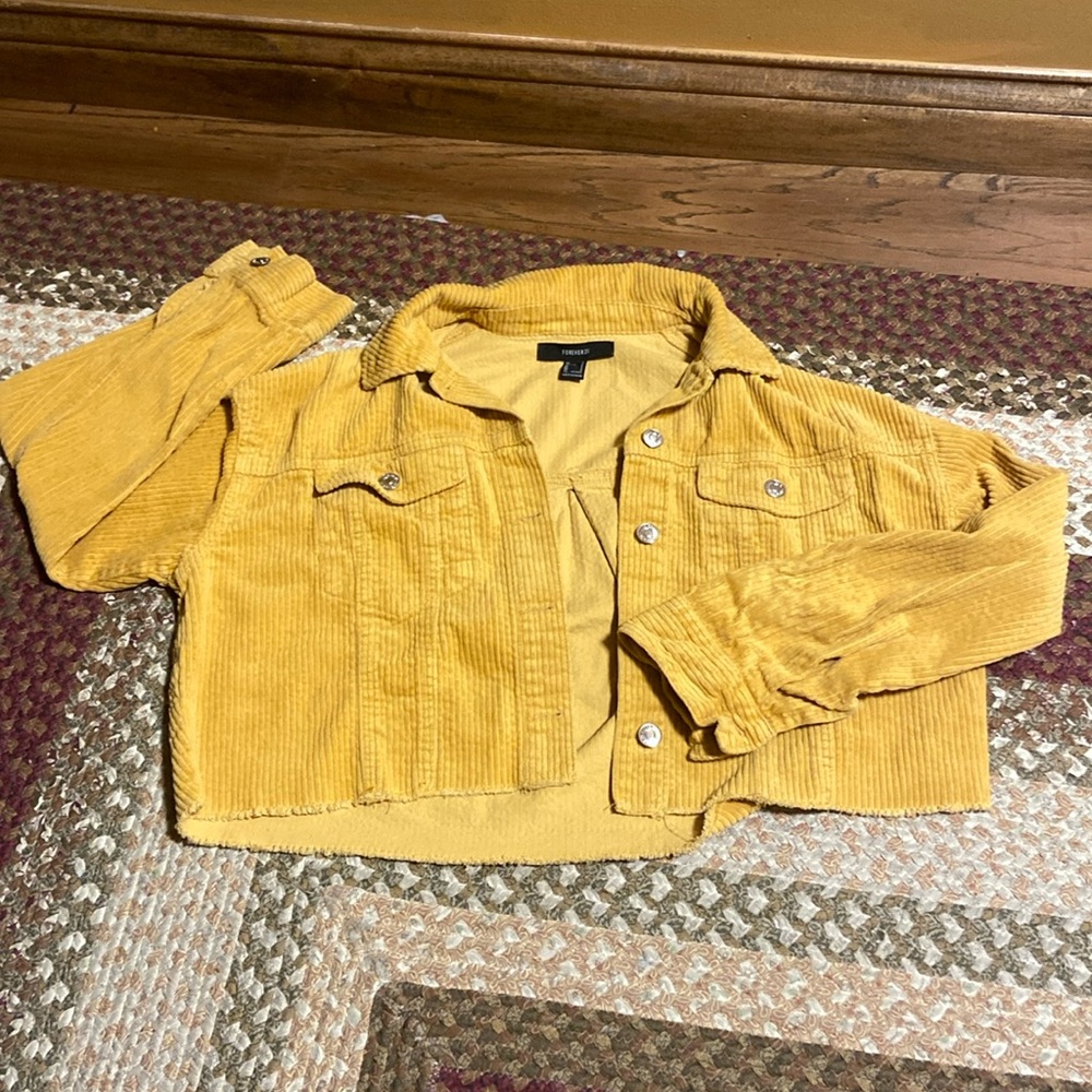 Forever21 corduroy cropped jacket